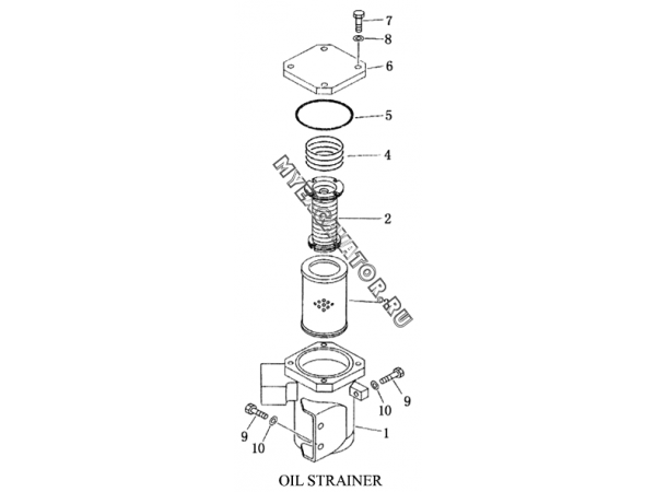 Гидросистема/OIL STRAINER Shantui SD23