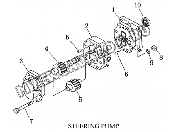 Гидросистема/STEERING PUMP Shantui SD23