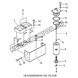 Гидросистема/TRANSMISSION OIL FILTER Shantui SD23