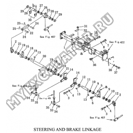 Рулевое управление/STEERING AND BRAKE LINKAGE Shantui SD23