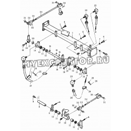 Тормозные тяги/Brake linkage 171-26-A0000-3 Shantui SD32