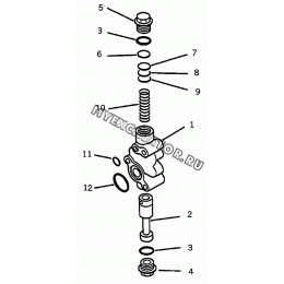 Клапан/Relief valve ass'y 195-13-16100 Shantui SD32