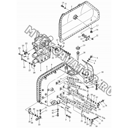 Гидросистема/Hydraulic tank (1/2) 175-60-29006-1 Shantui SD32