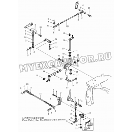 Гидросистема/Blade tilt and ripper control linkage 171-86-A0000-4 Shantui SD32