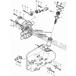 Гидросистема/Hydraulic tank (2/2) 175-60-29006-2 Shantui SD32