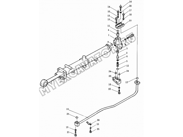 Гидросистема/Quick drop valve 175-63-133(4)00-2 Shantui SD32