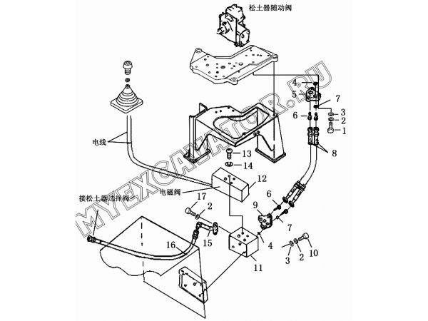 Гидросистема/Ripper solenoid valve 171-87-A0000-2 Shantui SD32