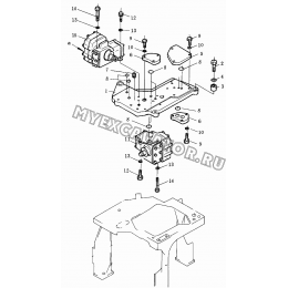 Гидросистема/Servo valve and valve seat 171-86-A0000-1 Shantui SD32