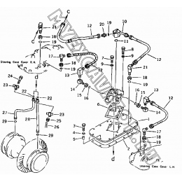 Тормозные трубопроводы/Brake piping system 171-74-A0000-3 Shantui SD32