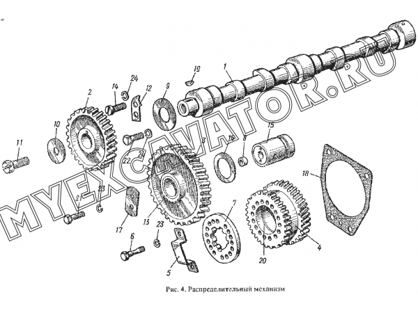 Распределительный механизм. ММЗ Д-242