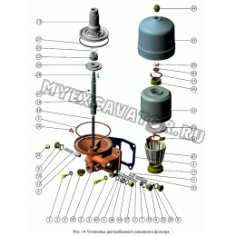 Установка центробежного масляного фильтра ММЗ Д-245.5