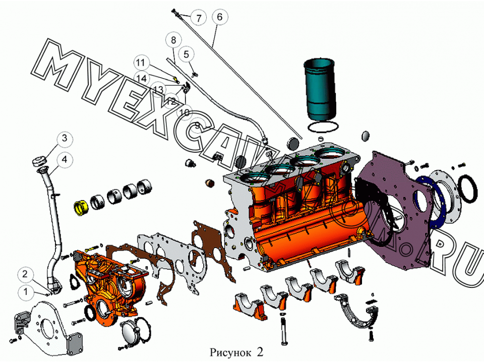 Блок цилиндров Д-245 Евро2 (артикул 245-1002001-05) - 102 850 руб.