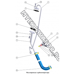 Маслопроводы турбокомпрессора ММЗ Д-245.9