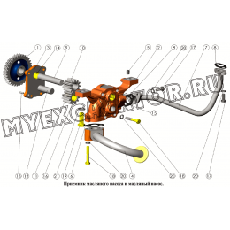 Приемник масляного насоса и масляный насос ММЗ Д-245.9