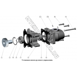 Установка насоса рулевого управления ММЗ Д-245.9