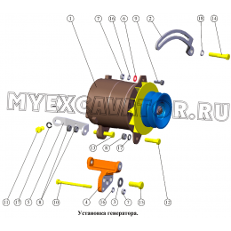 Установка генератора ММЗ Д-245.9