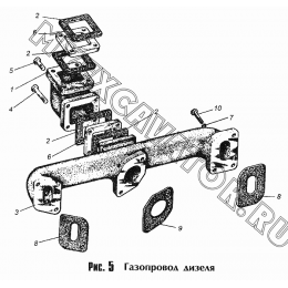 Газопровод дизеля ММЗ Д-245.9-540