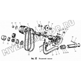 Водяной насос ММЗ Д-245.9-540