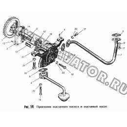 Приемник масляного насоса и масляный насос ММЗ Д-245.9-540