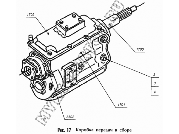 Коробка передач в сборе ММЗ Д-245.9-540