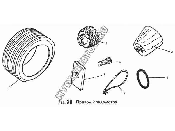 Привод спидометра ММЗ Д-245.9-540