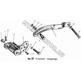 Установка генератора ММЗ Д-245.9-540