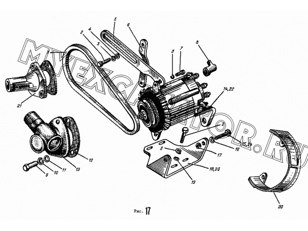 Генератор и счетчик моточасов АМЗ А-01