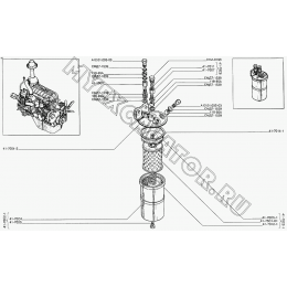 Фильтр топливный тонкой очистки ФТ-80 АМЗ А-41