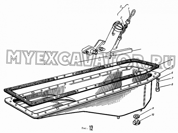 Крышка картера нижняя АМЗ Д-461